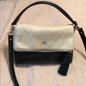 Beautiful Kate spade black and cream tassel purse